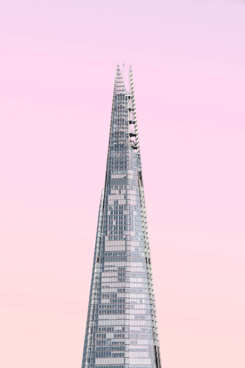 The Shard is made up of 11 000 glass panels