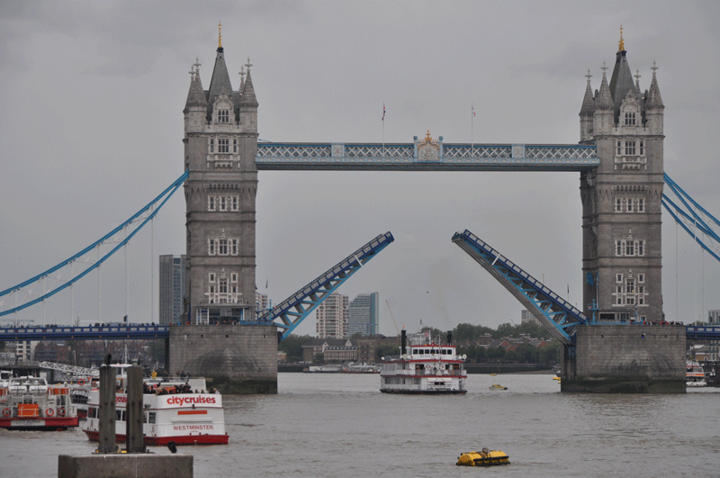 Tower Bridge Opening Up